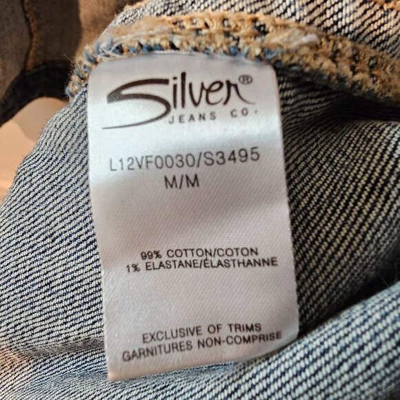 Excellent Condition - SILVER JEANS CO Faded Denim Vest - Women's Size Medium - Picture 5 of 5